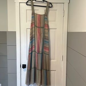 Free People Multicolor Striped Maxi Dress